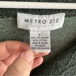 Metro 212 green button up cardigan size large Photo 2