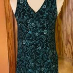 Vtg 90s bright floral tank top Green Size M Photo 7