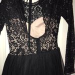 Camille La Vie Black lace Homecoming Dress Photo 2