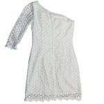 Lilly Pulitzer Resort White Daisy Truly Lace Whitaker One Shoulder Dress Size 0 Photo 8