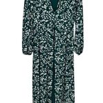 Louna Long Sleeve Daisy Green Floral Top size Medium Maxi Length V Neckline Photo 3