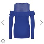Guess NWT - Jessica Cold Shoulder Sweater in Blue - size Medium Photo 1