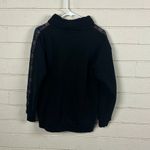 PINK - Victoria's Secret Victoria’s Secret PINK BLACK RAINBOW SIDE STRIPE BLING COWL NECK size S Photo 4