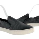 Vince  Garvey Black Leather Slip On Platform Sneakers Size 8 M Photo 1