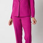 Evan Picone Black Label Vibrant Pink Straight Leg Pants Size 6 Photo 2