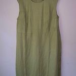 Jessica London Size 20 Midi Shift Dress Linen Blend Tan Photo 0
