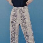 ZARA NWT The 90s Wide Leg In White Snake Size 2 Photo 1