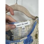 Jacquie The Label Midi Dress Women Large Cream And Blue Peasant Cottage Prairie Photo 3