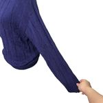 Diane Von Furstenberg Vintage  Cable Knit Sweater Purple Pullover Women’s Size S Photo 5