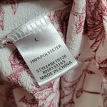 Anthropologie Anthro Everleigh wine toile floral ruffle hem blouse size large Photo 6