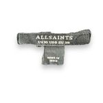 All Saints Aubrey Black Embroidered Frill Broderie Prim Blouse Top Black Size 6 Photo 2