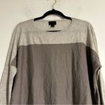 J.Crew Collection Colorblock Italian Cashmere Sweater Size Medium Neutral Photo 3