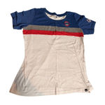Chicago Cubs Womens Striped Short Sleeve T Photo 0