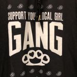 Cupcake Mafia terry cloth dress “support your local Girl GANG” tunic or dress‎ M Black Size M Photo 1