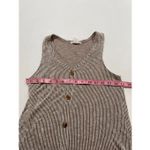 Caution to the Wind Ribbed Button Front Dress Medium β Sleeveless A-Line Casual Photo 3