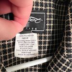 Vintage Sweet Suit Blazer Black Tan Checkered Bow Size 8P Photo 11