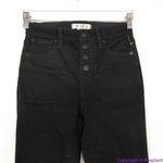 Madewell NEW 10" High-Rise Skinny Jeans in Black Frost: Button-Front Edition, 23 Photo 4