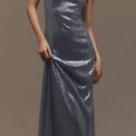 Hutch Anthropologie Strapless Sequin Dress Photo 0