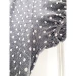 ZARA  Gray & White Polka Dot V Neck Blouse Size M Photo 7