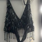 Symphony Black crop top with adornments:).. so fun!! Photo 1