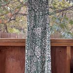 ZARA Women's Green And White Floral Satin Slip Dress Size XS Photo 1