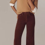 MOTHER The Maven Corduroy Ankle Mid Rise Wide Photo 0