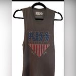 KISS Women's Spirit of 76' Tank Top Sleeveless Shirt Rock Band 4th of July 🎆 Gray Size XS Photo 2