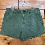 Universal Threads Universal Thread Green Denim High Rise Midi Shorts Photo 0