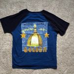 Lucky Brand blue baseball tee style t-shirt, size large. Photo 1