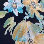 carole little Vintage 90s  Floral Maxi Rayon Skirt Photo 6