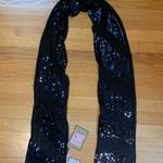 Juicy Couture  Pam Gela Silk Sequin Scarf Black Women’s One Size Photo 0