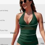 Duwmcon Womens V Neck Tankini Bathing Suits Tummy Photo 5