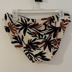 Shade & Shore  Black and Brown Leaf Print Bikini Bottom Photo 5