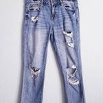 Anthropologie Hidden Bailey Medium Wash Distressed Boyfriend Jeans Photo 0