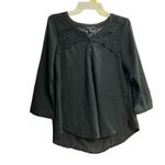 American Eagle  OUTFITTERS‎ Women’s Black Top Size Small Petite Photo 1