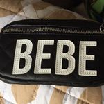 Bebe New Black & White Belt Bag w Grommets Adjust Photo 0