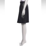 Tory Burch  size 6 black shimmer skirt midi pleated flattering Photo 1