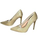 Lauren Lorraine  Dori Gold Rhinestone Pointed Toe High Heel Stiletto Size 9 NIB Photo 1
