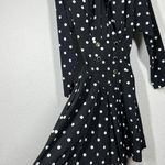 Vintage Breakin Loose Polka Dot Romper Size 7/8 Shawl Neckline Playsuit Small Photo 4