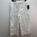Nine West  Size 14 Chino Wide Leg Crop Bright White Pants. New With Tags. Photo 1