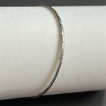 Women’s vintage dainty silver patterned bangle bracelet one‎ size Photo 2