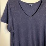 Next  Navy Sparkle V-Neck Short Sleeve Top Size 20 Photo 3