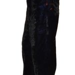 Vintage Jet Set Royal Blue Black Velvet Pants 28w Photo 2