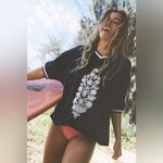 NWT Free People Movement Star Struck Logo Tee Blue Photo 1