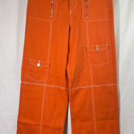 Forever 21  Cargo Pants - Women Size L - Orange Photo 0