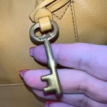 Fossil  Yellow Leather Satchel with Unbranded Guitar Strap Photo 1