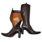 CNC Costume National Womens Tall Knee High Leather Boots Brown Size 36.5 Photo 6