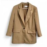 ASOS  Design Taupe/Beige Oversized Blazer Size 6 Petite Photo 0