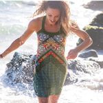 prAna  Cantine Halter Active Dress Women's L Cargo Marrakesh Olive Green Sporty Photo 2