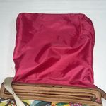 Lily bloom Crossbody Bag Purse Hibiscus Tropical Floral Print Brown Pink Womens Photo 5